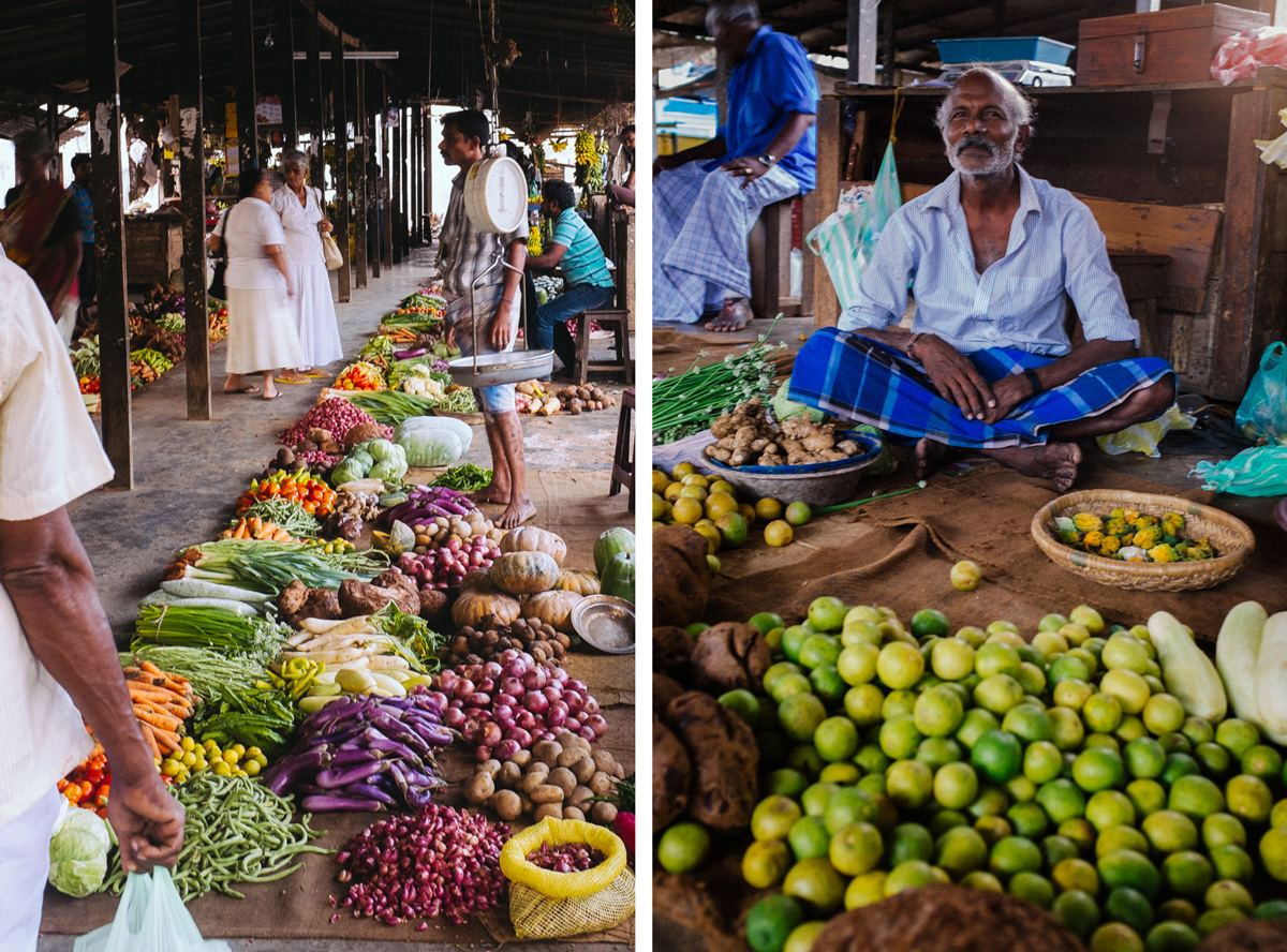 Public vegetable market in Jaffna