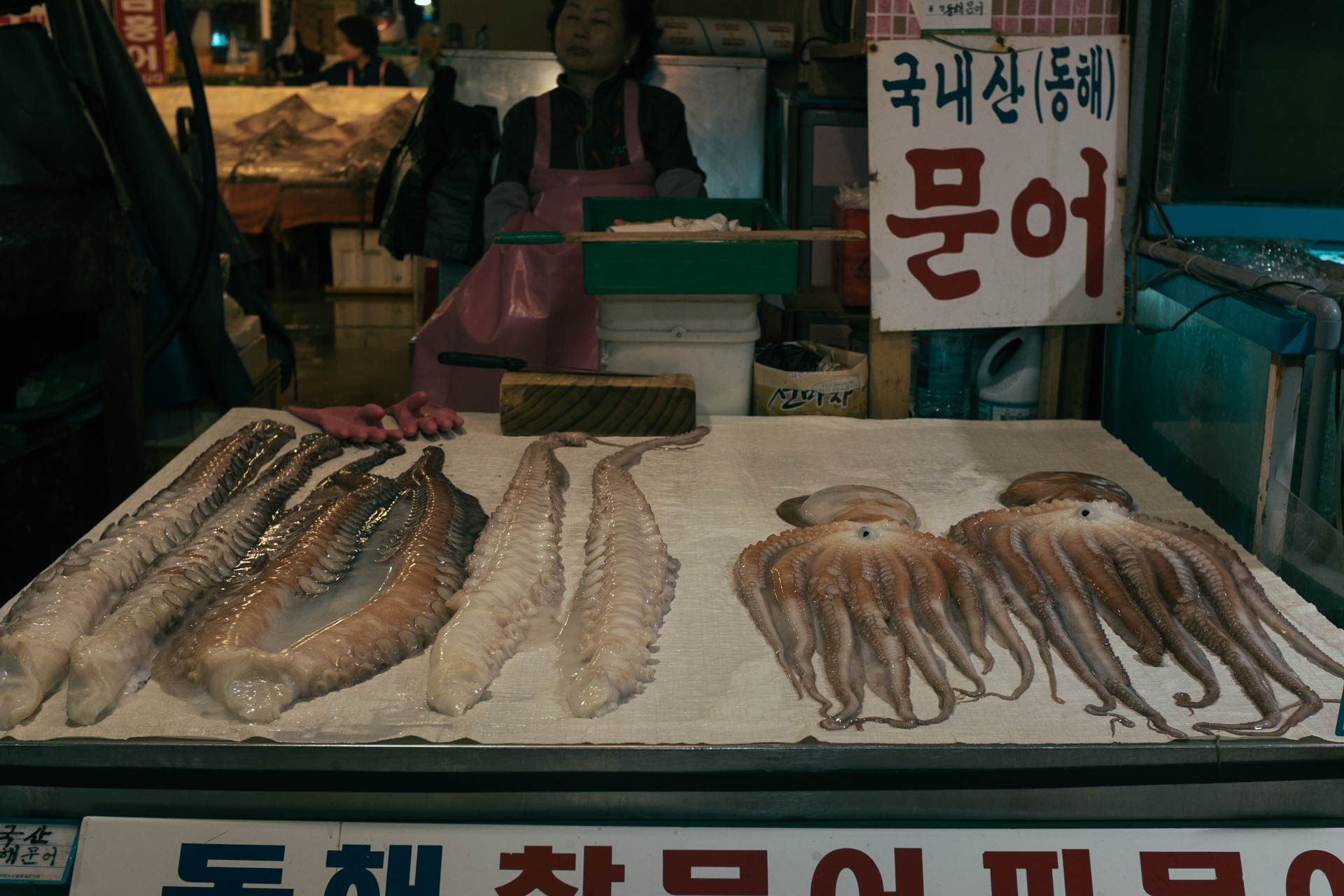 Octopus stall