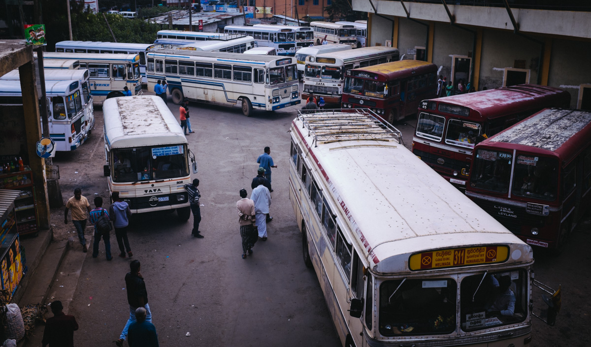 Bus station in Nuwara Eliya