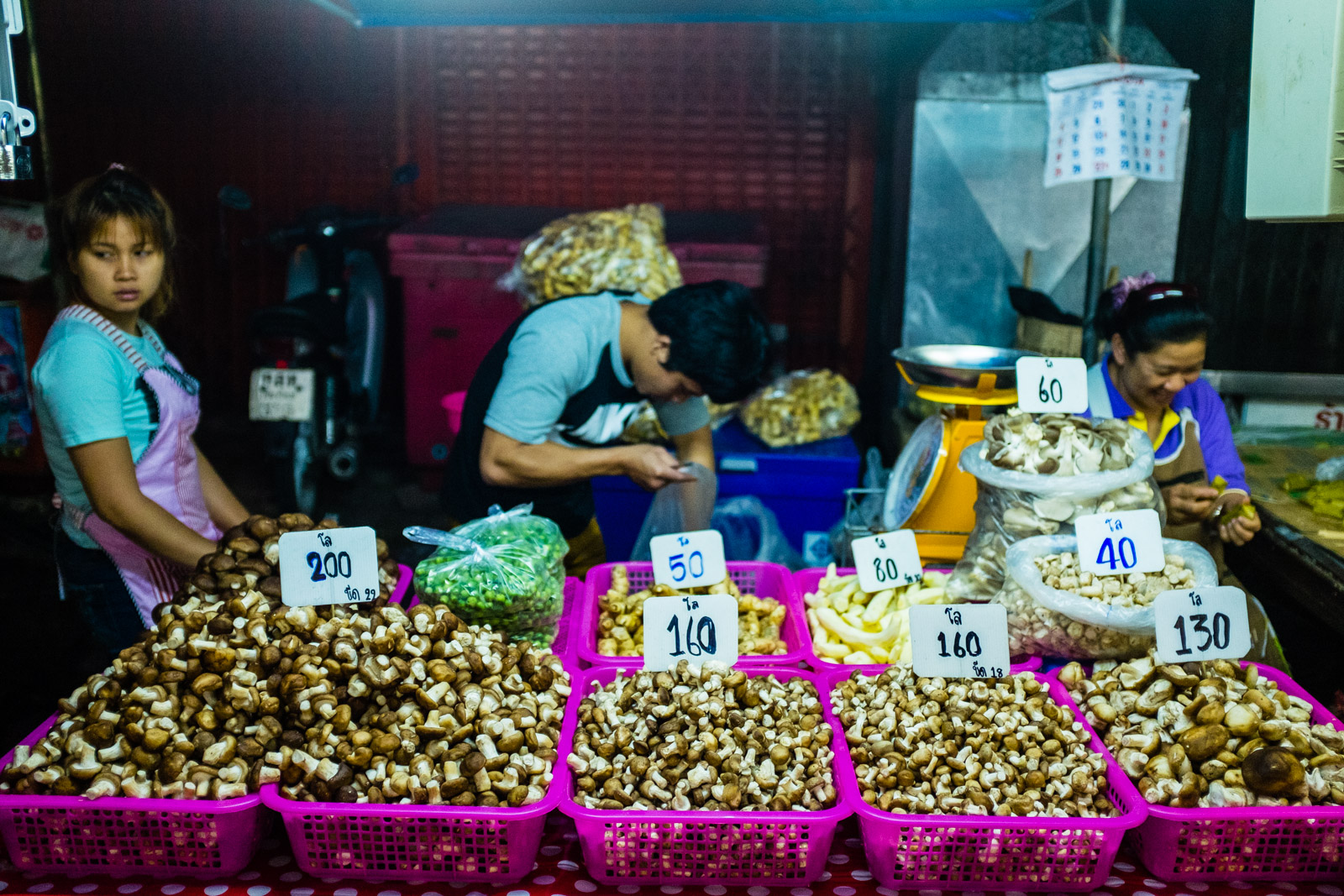 Mushroom stall