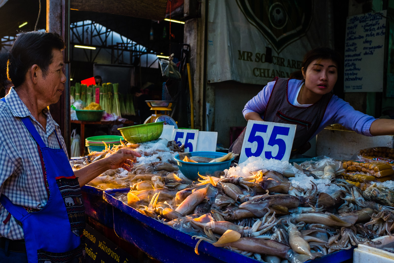 Buying seafood